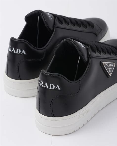 Prada Men's 4E3222 OJW F0002 Leather Sneaker 